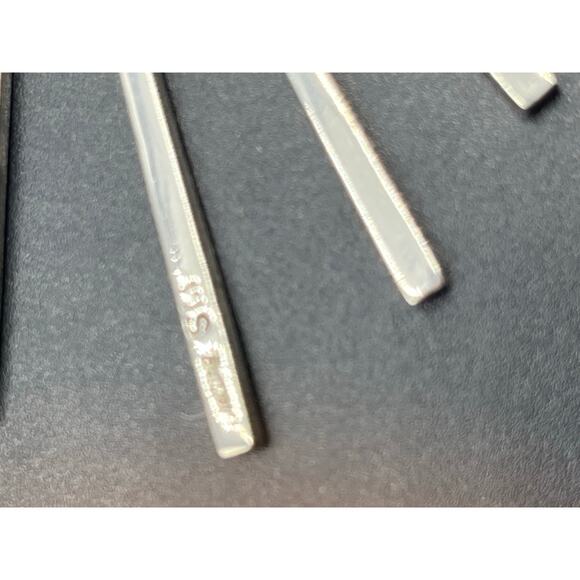 SM Designer Signed Mexico Sterling Silver 925 Spear Spike Bib Fringe Necklace - Picture 7 of 10